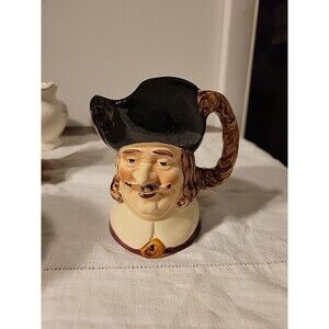 Vintage Crown Devon England Pottery "Cavalier' Toby Character Jug